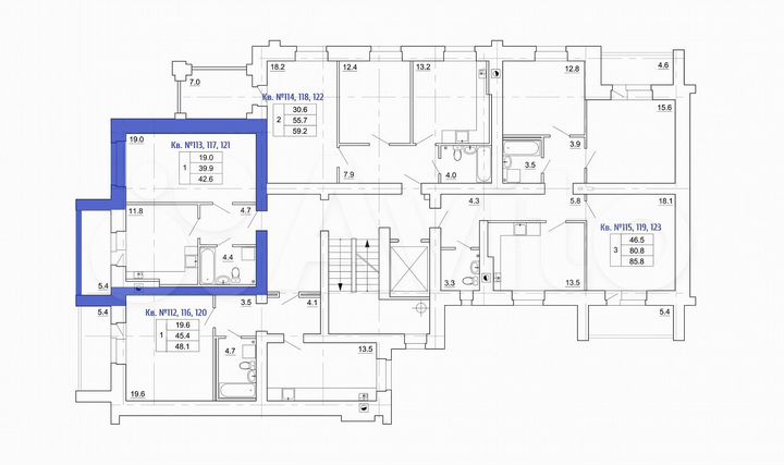 1-к. квартира, 42,6 м², 3/9 эт.