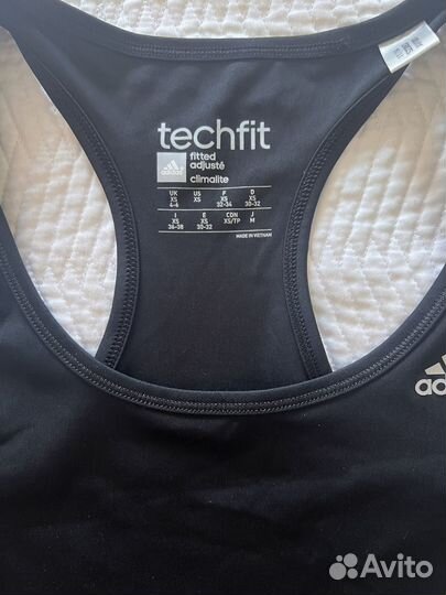 Adidas techfit леггинсы майка