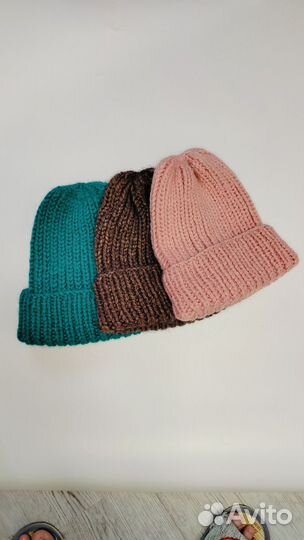 Шапка женская вязаная ручная работа