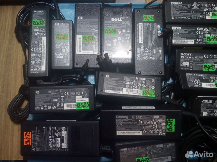 Блоки питания для ноутбуков Asus,Acer,HP,Dell,Sony