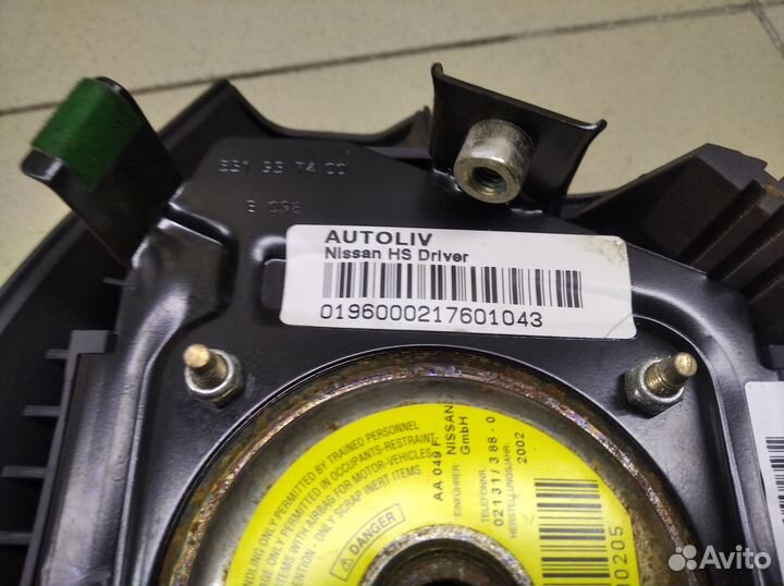 Подушка безопасности в рулевое колесо Almera N16 2