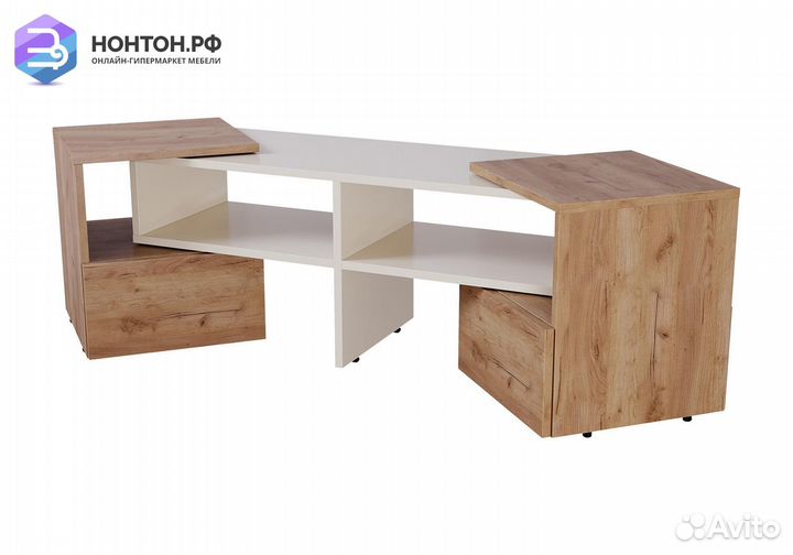 Тумба TV-9 дуб крафт золотой / бежевый