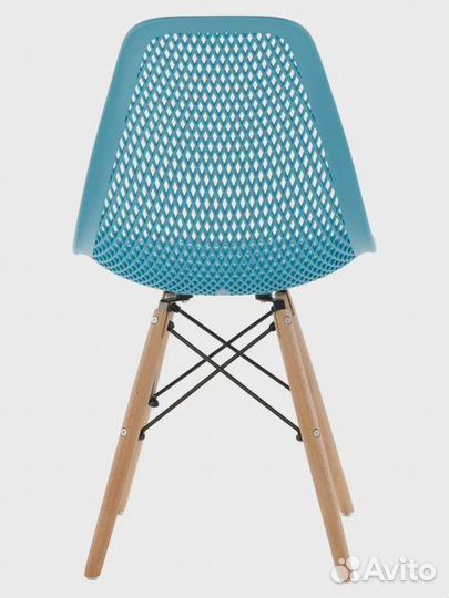 Стул ажурный в стиле eames DSW голубой 1 шт NEW