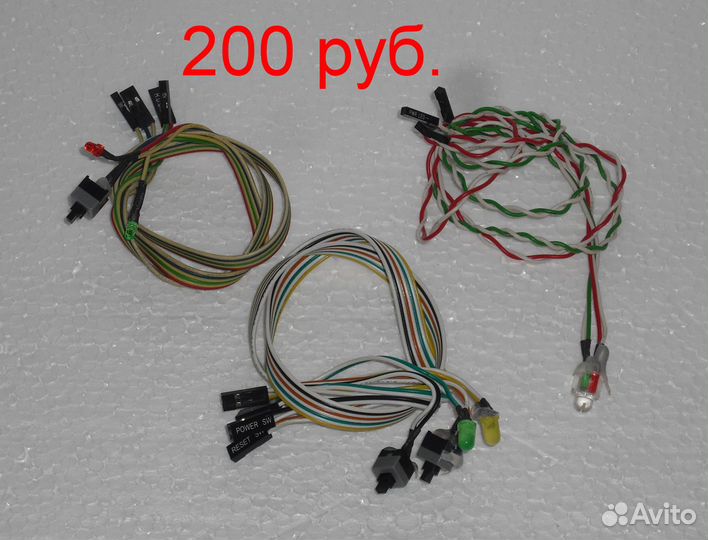 Кнопка вкл. перезагрузки.Led индикаторы пит. HDD