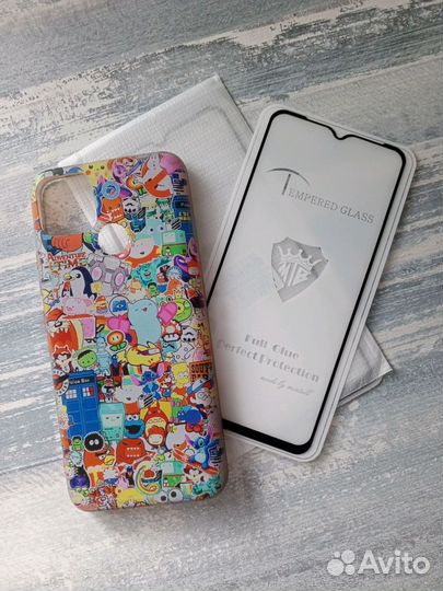 Чехол и защитные стёкла для Realme