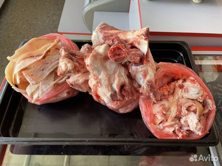 Корм (кости, обрезь, шкура) для собак