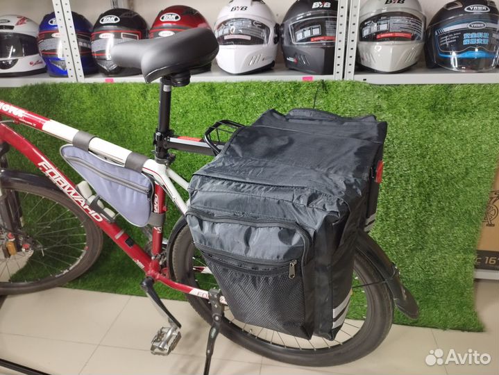 Велосумка на багажник. Новая. Цвет черный