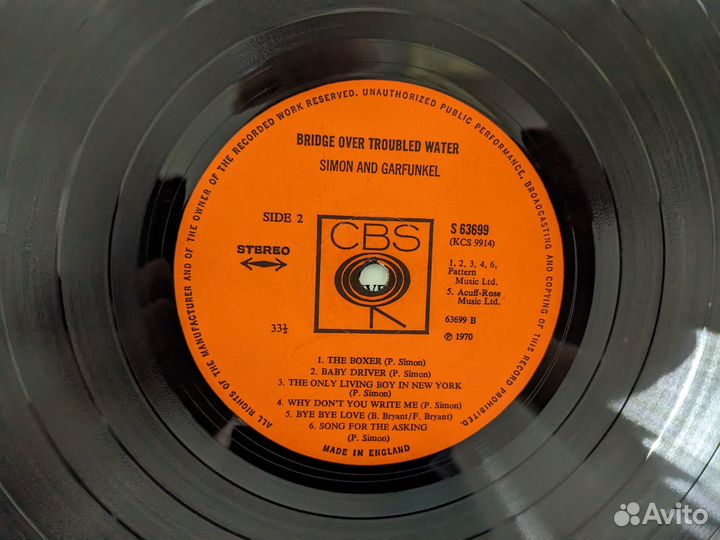 Simon & Garfunkel Bridge Over Troubled Water винил