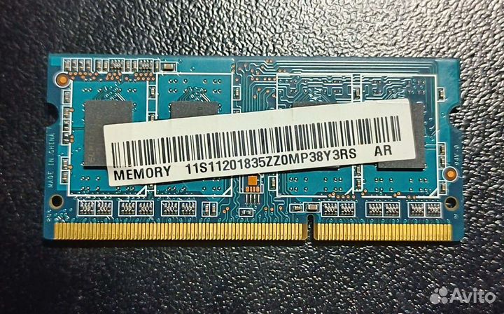 Оперативная память для ноутбука DDR3 2GB