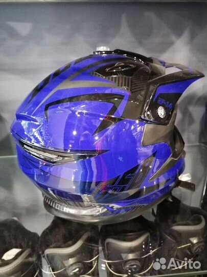 Кроссовый шлем GSB XP-14 Blue