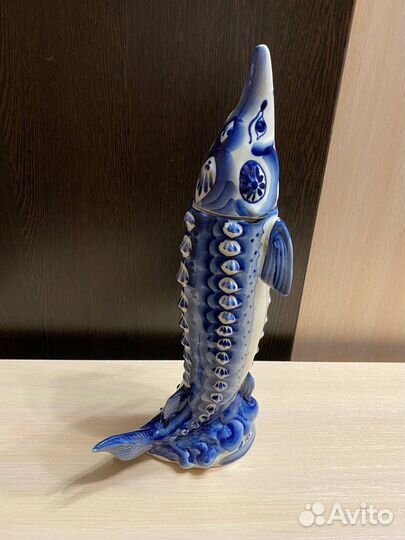 Гжель штоф осетр