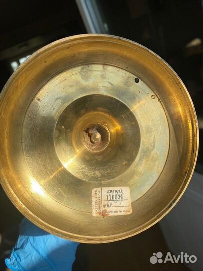 Подсвечник Латунь Бронза Индия винтаж Бронь