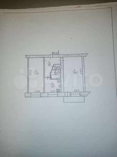 2-к. квартира, 42 м², 3/5 эт.