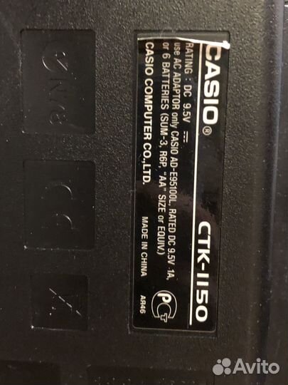 Синтезатор casio ctk 1150