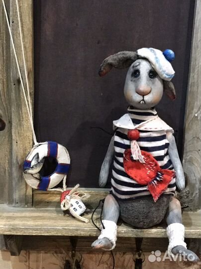 Заяц. Игрушка Зайка Моряк