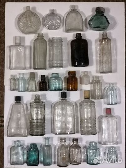 Пузырьки, флаконы, чернильницы, медицина ссср30-40