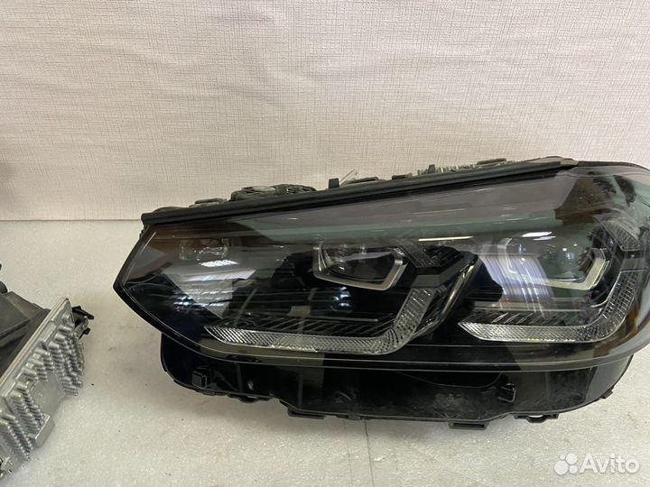 Левая фара на BMW X3 G01 рест LED Shadow line