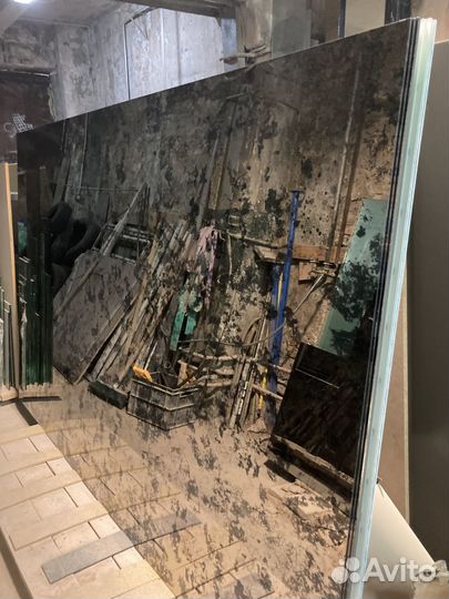 Зеркало состаренное 4 мм бронза