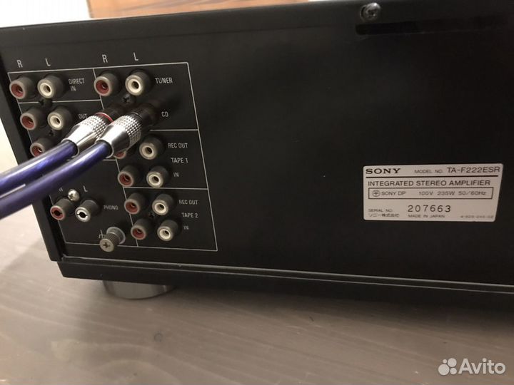 Усилитель Sony TA-f222esr (100 вольт) Japan
