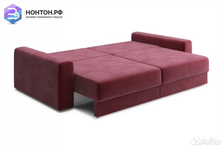 Диван тик-так Омега бордовый