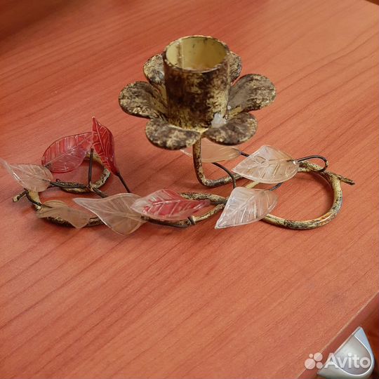 Подсвечник металлический винтаж СССР