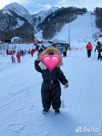 Комбинезон зимний для девочки 80-86