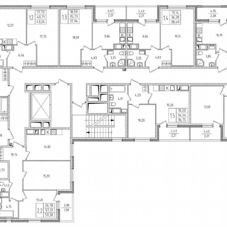 1-к. квартира, 42,1 м², 4/8 эт.