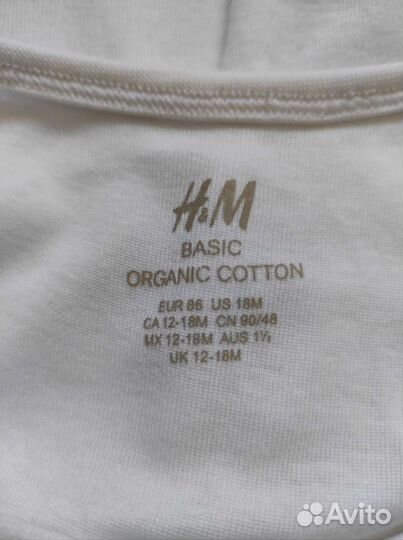 Боди для девочки H&M 12-18м