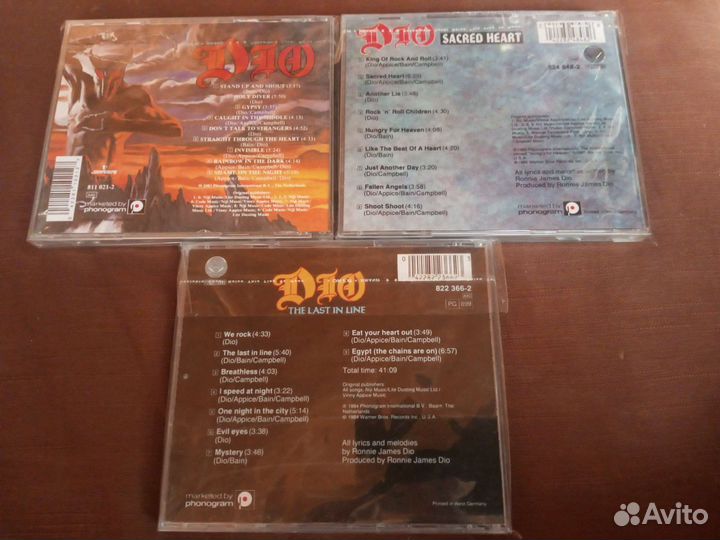 Фирменные оригинальные издания DIO 83-84 -85 на cd