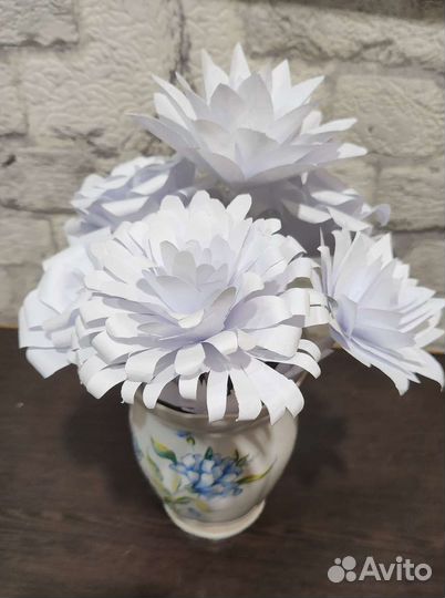 Поделка белый цветок