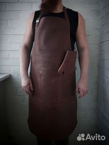 Фартук для кухни из натуральной кожи