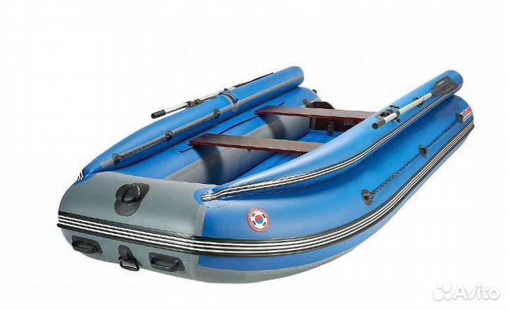 Лодка mishimo family lite 370 сине-серый