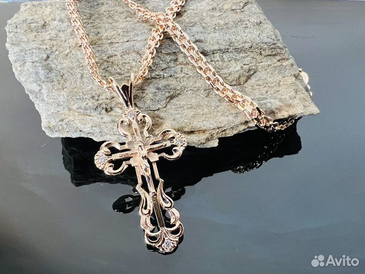 Крест с цепочкой