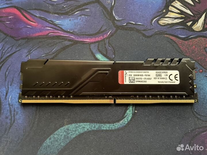 Оперативная память ddr4 HyperX Fury 8gb 3200mhz