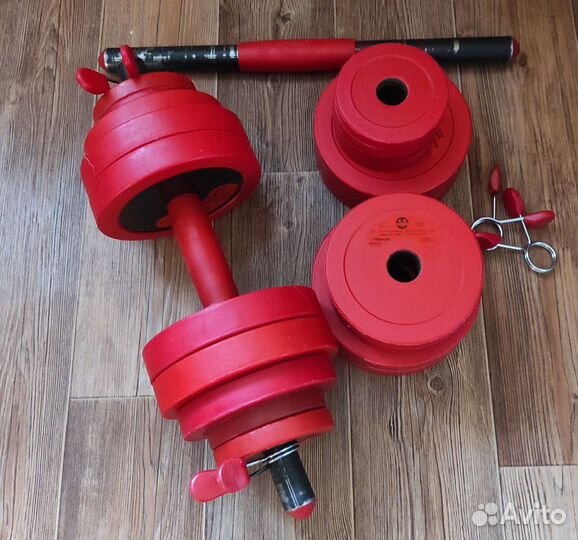 Гантели разборные, 16 кг каждая. Цена - за обе