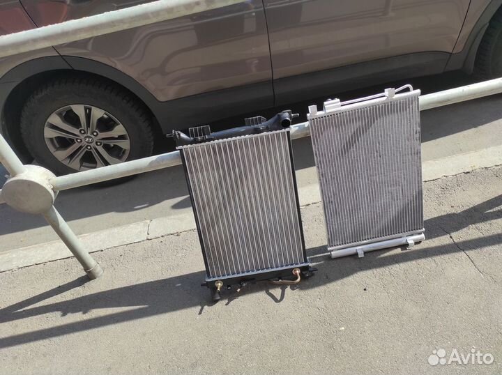 Радиатор основной и кондиционера Lacetti