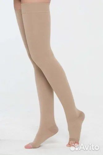 Чулки компрессионные до бедра 2 класс