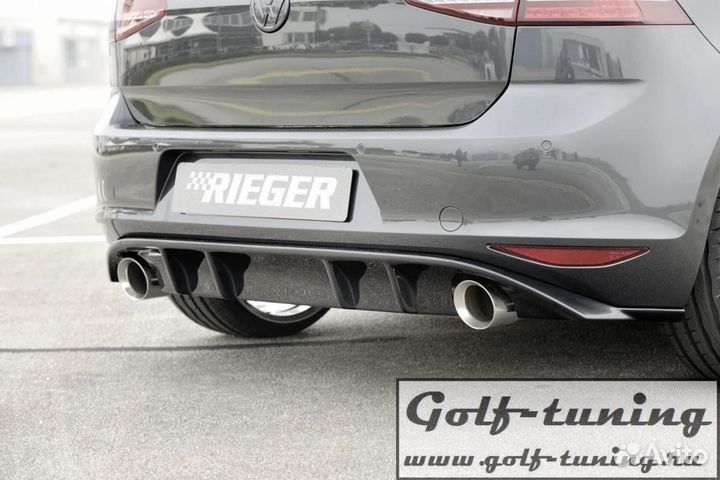 VW Golf 7 12-17 Диффузор глянцевый Rieger