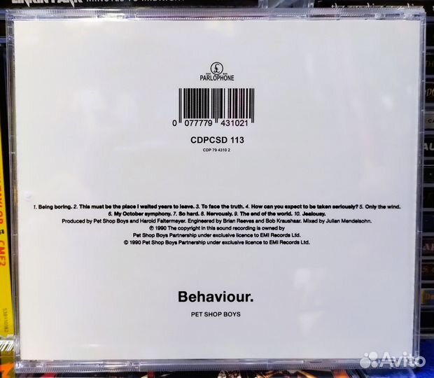 Pet Shop Boys - Behaviour - 1990 / CD