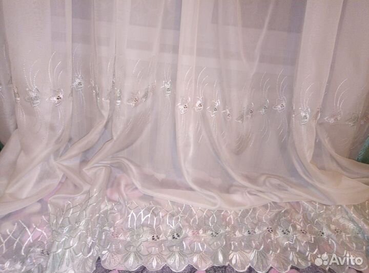 Ламбрекен + шторы и тюль
