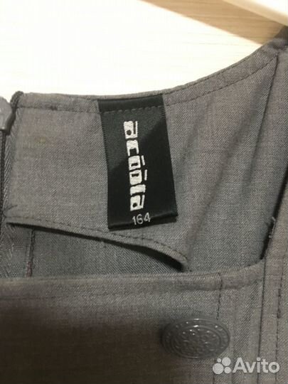 Платье серое школьное Acoola 164 см