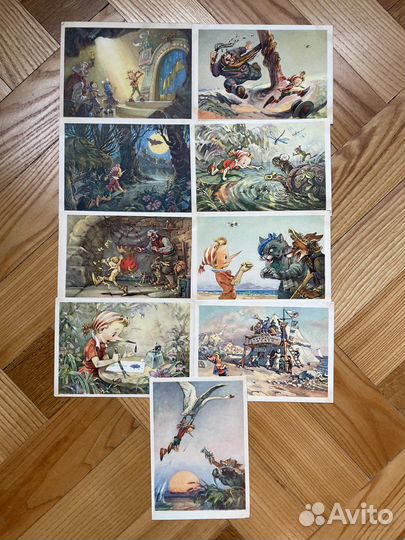 Старинные открытки с Буратино