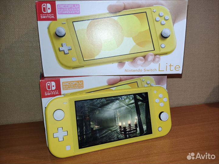 Новая Nintendo switch lite прошитая picofly