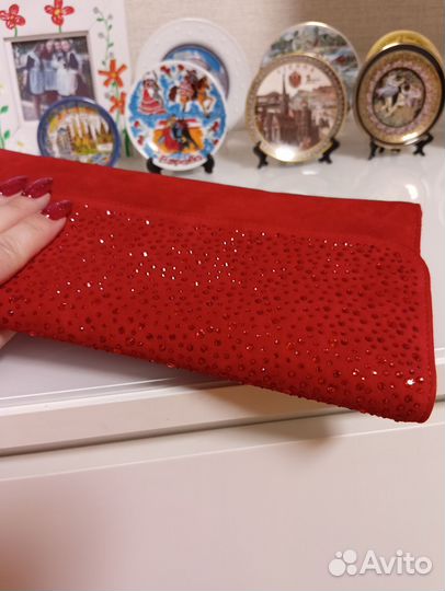 Сумка клатч натуральная кожа женская