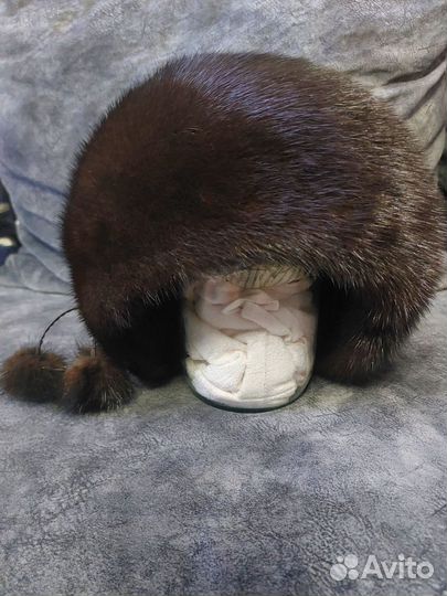 Шапка норковая женская