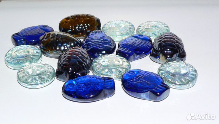 Стеклянный декор черепахи солнце рыбки