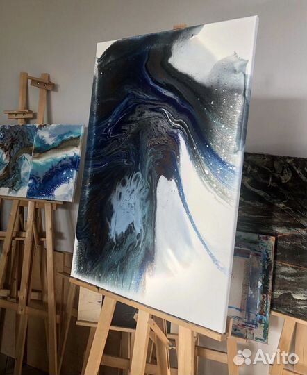 Жидкий акрил картина