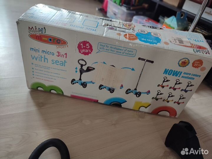 Самокат беговел 3 в 1 на запчасти