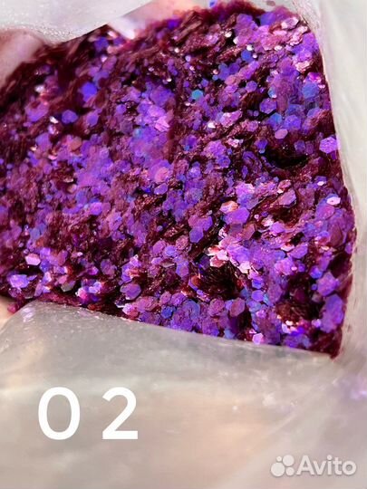 Блестки (глиттер) для ногтей/ лица/ тела