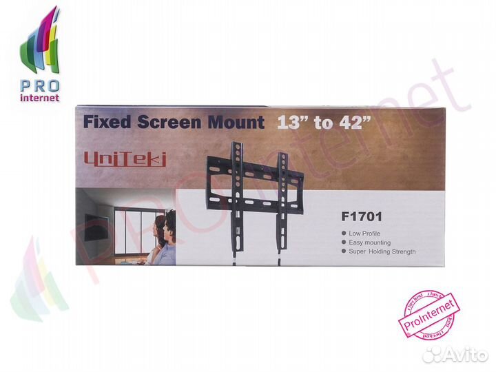Кронштейн для Тв Uniteki F1701 черный